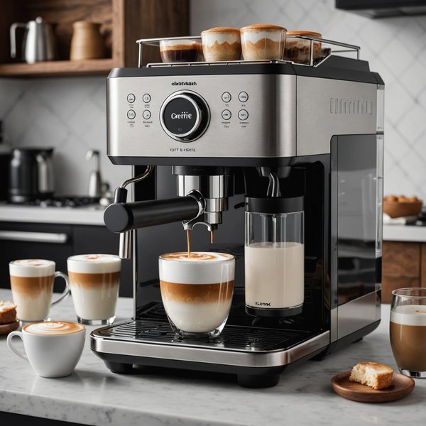 Quels sont les avantages d'une machine à café avec fonction de moussage de lait pour des lattes crémeux?